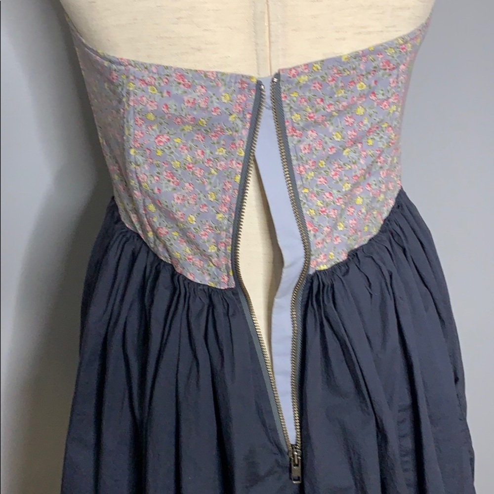 Anthropologie Baby Doll Floral Strapless Dress S - Picture 10 of 14
